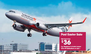 Featured image for (EXPIRED) Jetstar fr $36 all-in Promo Fares 28 Mar – 1 Apr 2016