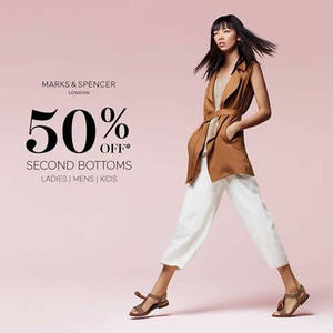 Featured image for (EXPIRED) Marks & Spencer 50% Off 2nd Bottom 24 – 27 Mar 2016