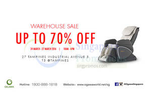 Featured image for (EXPIRED) Ogawa Warehouse Sale 24 – 27 Mar 2016