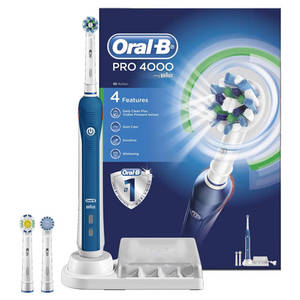 Featured image for (EXPIRED) Oral-B 68% Off Pro 4000 CrossAction Electric Rechargeable Toothbrush 24hr Deal 18 – 19 Mar 2016