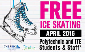 Featured image for (EXPIRED) The Rink FREE Ice Skating Admissions For Poly & ITE Students & Staff 1 – 30 Apr 2016