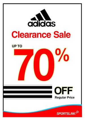 Featured image for (EXPIRED) Adidas Clearance Sale at 24 Sportslink Outlets from 29 Apr 2016