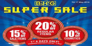 Featured image for (EXPIRED) BHG 20% Off Storewide Super Sale from 29 Apr – 2 May 2016