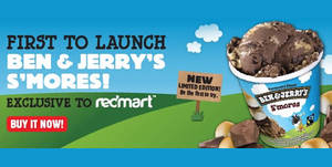 Featured image for Ben & Jerry’s S’Mores Limited Edition Ice Cream Now Available at Redmart from 22 Apr 2016