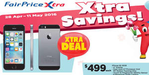 Featured image for (EXPIRED) Apple iPhone 5S for $499 at Fairprice from 28 Apr – 11 May 2016