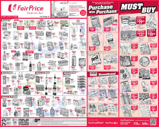 Fairprice MustBuy Deals 7 Apr 2016