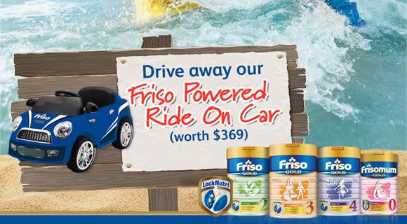 Featured image for Friso Spend $380 & Get Free Powered Ride-on Car worth $369 from 1 Apr - 31 May 2016