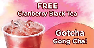Featured image for (EXPIRED) Gong Cha Free Cranberry Black Tea Giveaway @ Cathay Cineleisure Orchard on 11 Apr 2016