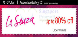 Featured image for La Senza up to 80% off @ Shaw House 15 – 21 Apr 2016