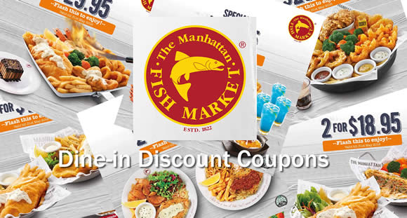 Featured image for Manhattan FISH MARKET Coupon Discount Deals from 1 Apr - 31 May 2016