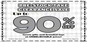 Featured image for Sanrio Gifts & Branded Toys Up To 90% Off Clearance 11 – 15 Apr 2016