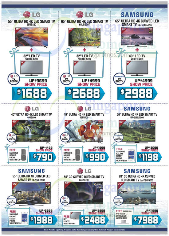 TVs LG, Samsung