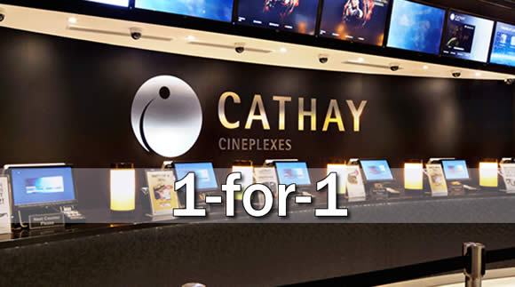 Featured image for Here's how to enjoy 1-for-1 movie tickets at Cathay Cineplex Parkway Parade. Valid till 7 Nov 2018