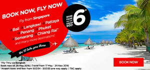 Featured image for (EXPIRED) Air Asia fr $6* Promo Fares from 16 – 29 May 2016