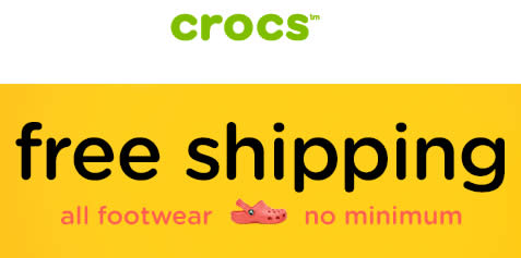 crocs free shipping no minimum