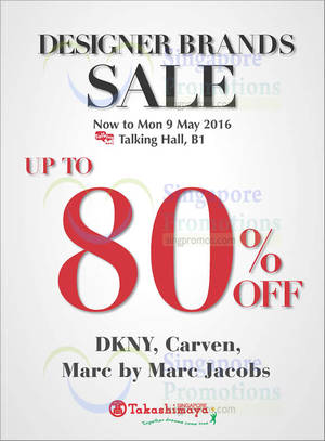 Featured image for Designer Brands Sale at Takashimaya from 6 – 9 May 2016