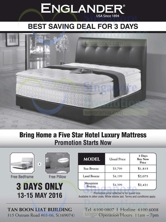 Englander mattress deals price