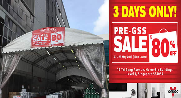 Featured image for Home-Fix Pre-GSS Sale up to 80% Off from 27 - 29 May 2016