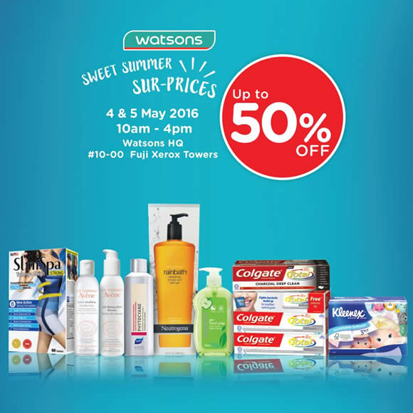 Watsons Up To 50 Off Headquarter Sale From 4 5 May 2016 9068