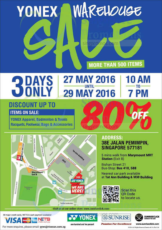 Yonex Warehouse SALE 24 May 2016