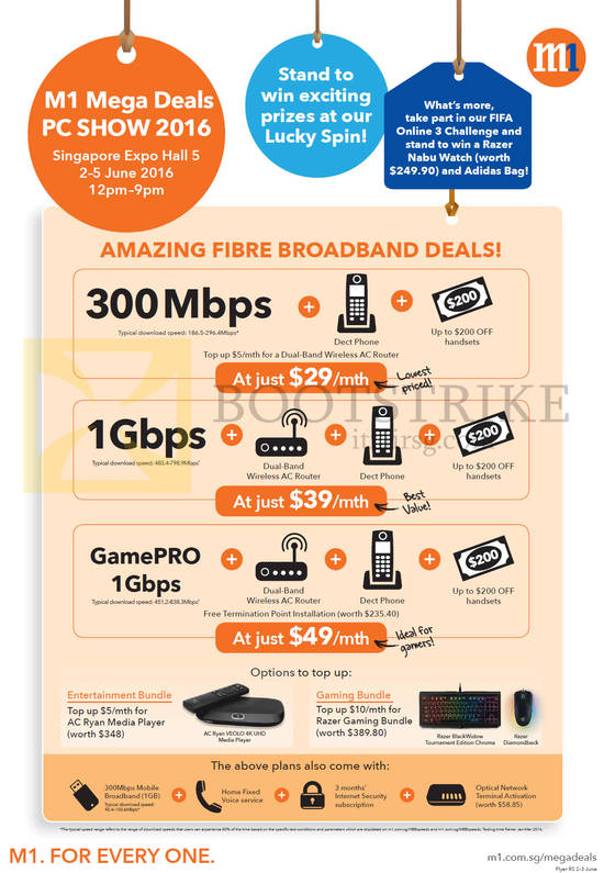 Fibre Broadband 29.00 300Mbps, 39.00 1Gbps, 49.00 GamePRO 1Gbps, Entertainment Bundle, Gaming Bundle