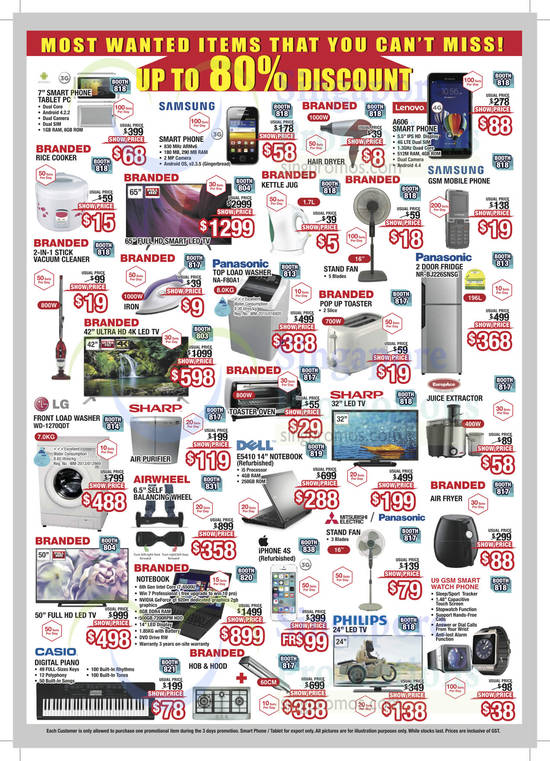 Hot Buys TVs, Ovens, Notebooks, Washers, Phone, Rice Cooker