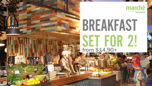 Featured image for Marche Movenpick Breakfast Sets for Two fr $14.90 at Suntec from 1 Jul – 31 Dec 2016