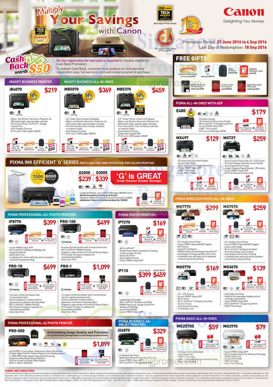 Maxify, Pixma, Professional, Wireless Photo, Inkjet, Basic