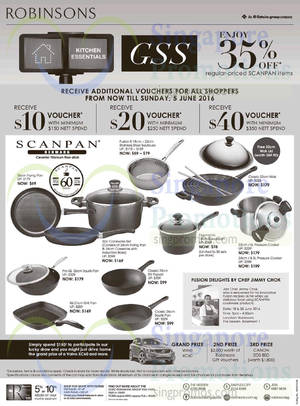 Featured image for (EXPIRED) Scanpan 35% Off All Reg-Priced Items at Robinsons from 3 Jun 2016