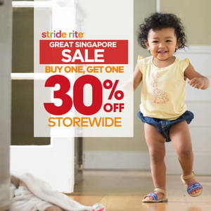 Featured image for Stride Rite 30% Off 2nd Item GSS Sale From 2 Jun 2016