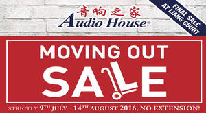 Featured image for Audio House: Moving Out Sale at Liang Court from 9 Jul – 14 Aug 2016