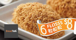 Featured image for BreadTalk 6 Flosss for $8 & More 16th Anniversary Deals from 1 – 31 Jul 2016