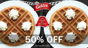 Featured image for (EXPIRED) Gelare: 50% OFF Regular Waffles on Weekdays from 14 – 22 Jul 2016