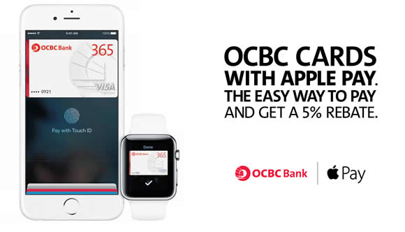 OCBC Cards 5 Rebate With Apple Pay Payments From 1 Jul 31 Aug 2016