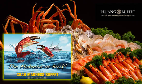 Penang St. Crab Madness Buffet is Back from 15 Jul – 2 Oct 2016