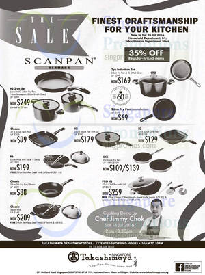 Featured image for (EXPIRED) Takashimaya: Scanpan 35% Off Reg-Priced Items & More Offers from 15 – 26 Jul 2016