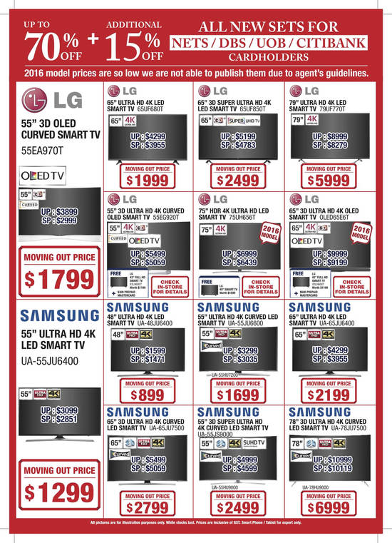 TVs, LG, Samsung