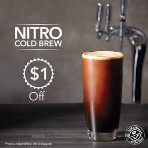 Featured image for (EXPIRED) Coffee Bean & Tea Leaf: $1 Off Nitro Cold Brew at Selected Locations from 2 – 7 Aug 2016