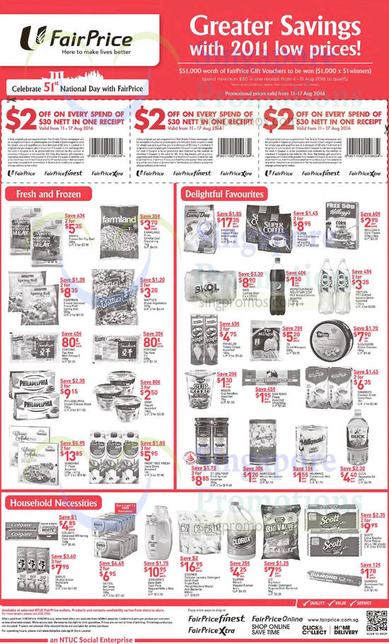 Fairprice 2 Off Cut Out Coupons In Straits Times Lianhe Zaobao Newspapers On 11 Aug 2016