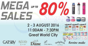 Featured image for Mandom: Warehouse Mega Sale – Up to 80% Off from 2 – 3 Aug 2016