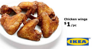 Featured image for (EXPIRED) IKEA Restaurants to offer $1 fried chicken wings & more from 8 – 18 August 2019