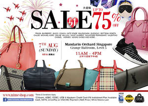 Featured image for Nimeshop: Branded Handbags Sale at Mandarin Orchard on 7 Aug 2016