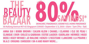 Featured image for Simex Asia Pacific: Beauty Bazaar Warehouse Sale – Up to 80% Off from 1 – 3 Sep 2016