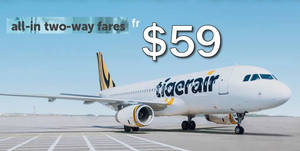 Featured image for (EXPIRED) TigerAir: From $59 all-in Return Promo Fares to over 10 Destinations & More from 1 – 7 Aug 2016