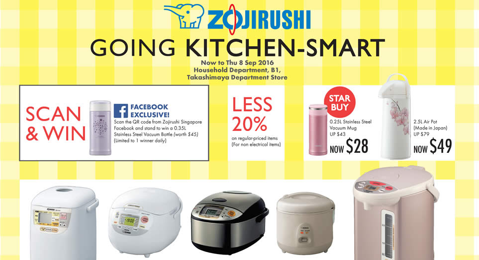 Featured image for Zojirushi: Special Offers at Takashimaya from 26 Aug - 8 Sep 2016