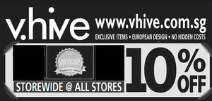 Featured image for v.hive throws 10% off storewide at all outlets from 31 Jan – 3 Feb 2017