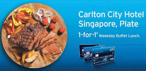 Featured image for Carlton City Hotel: 1-for-1 Buffet for Citibank Cardmembers from 19 Sep – 31 Dec 2016