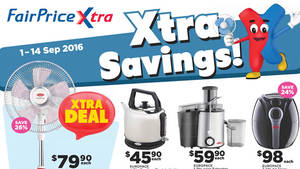 Featured image for (EXPIRED) Fairprice Xtra: Europace Home Appliances Offers from 1 – 14 Sep 2016