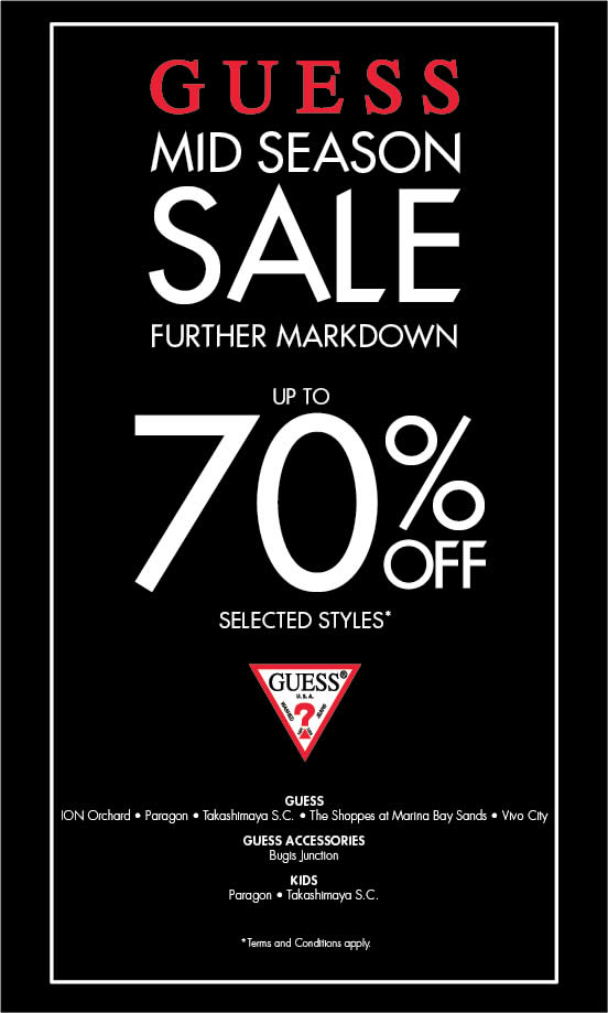 Mid-Season Sale (Further Markdown) – to 70% Off from 16 Sep 2016