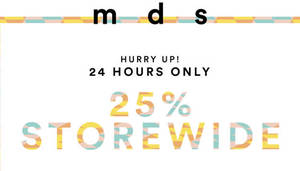 Featured image for (EXPIRED) MDS Collections: 25% Off Reg-Priced Items Online Coupon Code on 12 Sep 2016